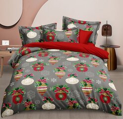 Jõuluteemaline voodipesukomplekt 140x200, 2-osaline hind ja info | Voodipesukomplektid | kaup24.ee