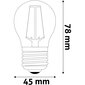 Led pirn 2,5W G45 E27 FL Avide цена и информация | Lambipirnid, lambid | kaup24.ee