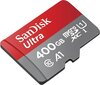 Sandisk 400 GB Ultra Android microSDXC + SD-adapter + mälutsooni rakendus 100 MB/s A1 klass 10 UHS-I цена и информация | Mobiiltelefonide mälukaardid | kaup24.ee