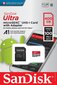 Sandisk 400 GB Ultra Android microSDXC + SD-adapter + mälutsooni rakendus 100 MB/s A1 klass 10 UHS-I цена и информация | Mobiiltelefonide mälukaardid | kaup24.ee