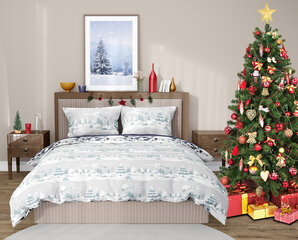 Jõuluteemaline kahepoolne voodipesukomplekt, 140x200, 2-osaline hind ja info | Voodipesukomplektid | kaup24.ee