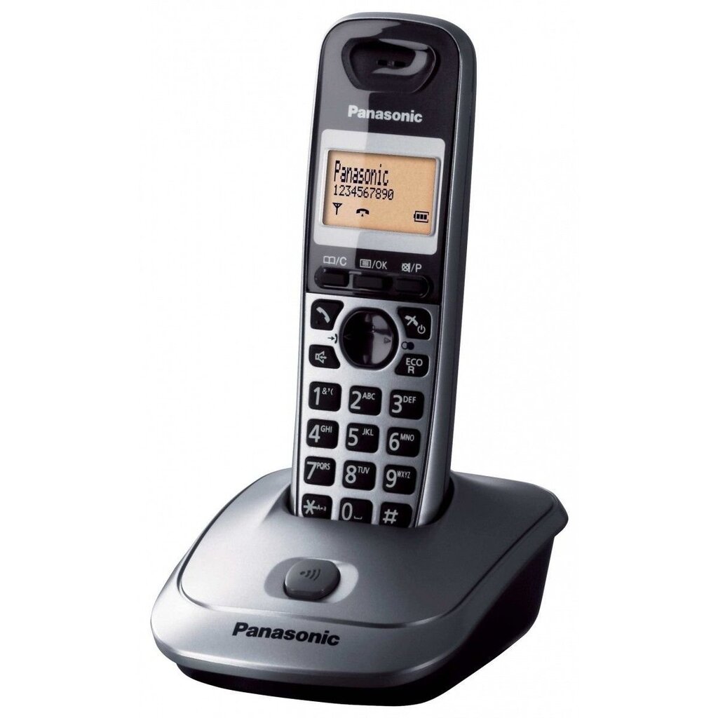 Panasonic KX-TG2512, hõbedane hind ja info | Lauatelefonid | kaup24.ee