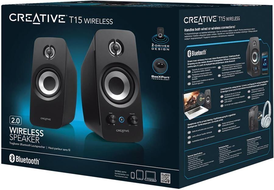 Creative T15 T51MF1670AA000 Bluetooth 4.0 hind ja info | Kõlarid | kaup24.ee