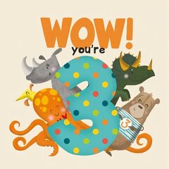 WOW! You're Three birthday book цена и информация | Книги для малышей | kaup24.ee