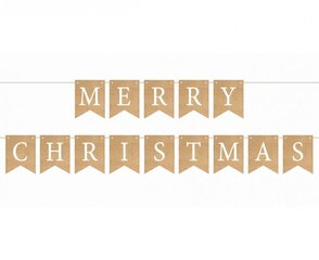 Kaunistusriba paberist "Merry Christmas", 250 x 13 cm (PF-GPMC) 9263 цена и информация | Праздничные декорации | kaup24.ee