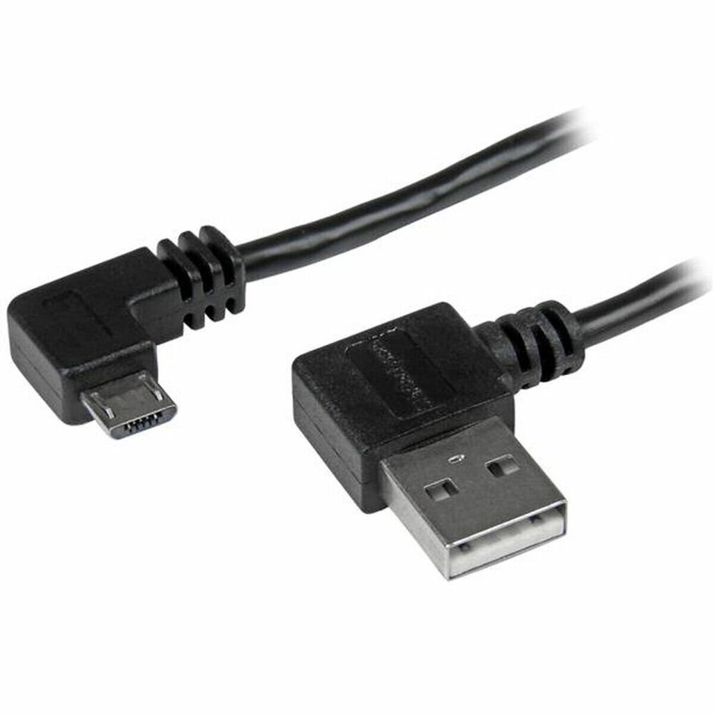 USB-kaabel-Mikro USB Startech USB2AUB2RA1M  Must цена и информация | Mobiiltelefonide kaablid | kaup24.ee