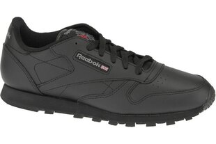 Spordijalatsid Reebok Classic Leather 50149, must цена и информация | Детская спортивная обувь | kaup24.ee