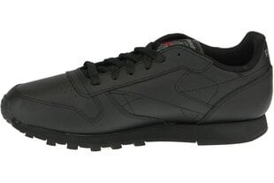Женские кроссовки Reebok Classic Leather 50149, черные цена и информация | Детская спортивная обувь | kaup24.ee
