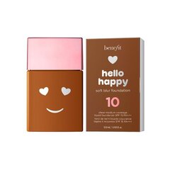 Матовая жидкая основа для макияжа Benefit Hello Happy Soft Blur Foundation SPF 15, 10 Deep Warm, 30 мл цена и информация | Пудры, базы под макияж | kaup24.ee