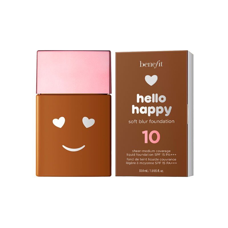 Matt jumestuskreem Benefit Hello Happy Soft Blur Foundation SPF 15, 10 Deep Warm, 30 ml цена и информация | Jumestuskreemid, puudrid | kaup24.ee