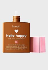 Matt jumestuskreem Benefit Hello Happy Soft Blur Foundation SPF 15, 10 Deep Warm, 30 ml hind ja info | Jumestuskreemid, puudrid | kaup24.ee