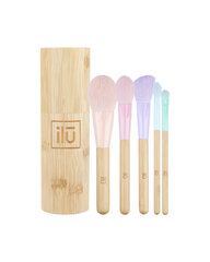 Ilu Set of 5 Makeup Brushes + Bamboo Tube hind ja info | Meigipintslid, -käsnad | kaup24.ee