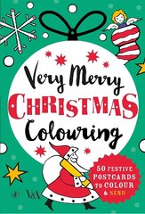 Very Merry Christmas Colouring: 50 Festive Postcards to Colour and Send цена и информация | Книги для малышей | kaup24.ee