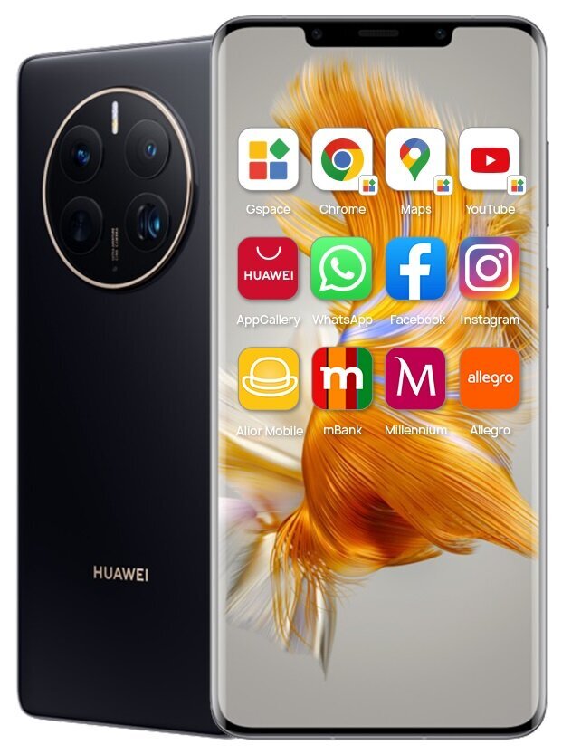 Huawei Mate 50 Pro 8/256GB Dual SIM 51097FTV Black Glass hind ja info | Telefonid | kaup24.ee