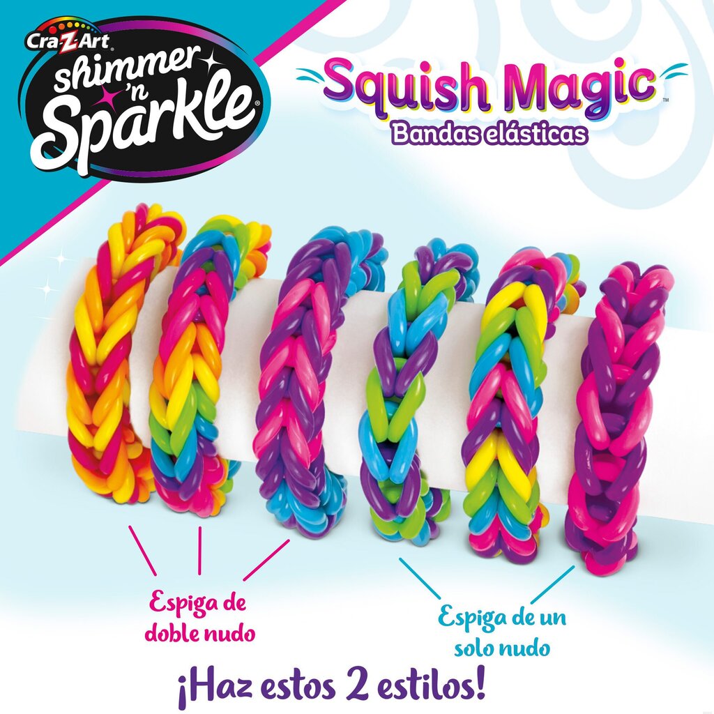 Käevõru käsitöökomplekt Shimmer n' Sparkle "Squish Magic", 6+ цена и информация | Tüdrukute mänguasjad | kaup24.ee