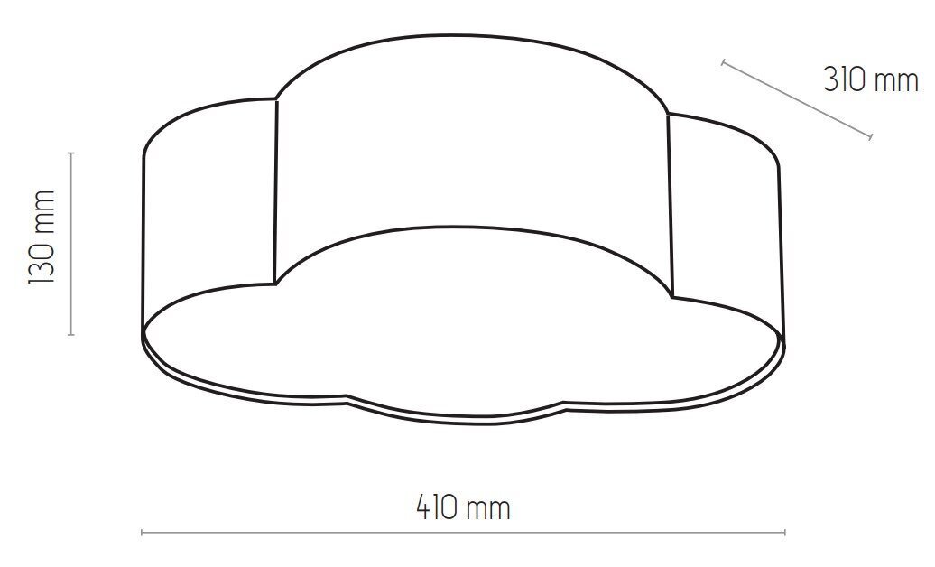 Laevalgusti TK Lighting Cloud mini 6075 цена и информация | Laelambid | kaup24.ee