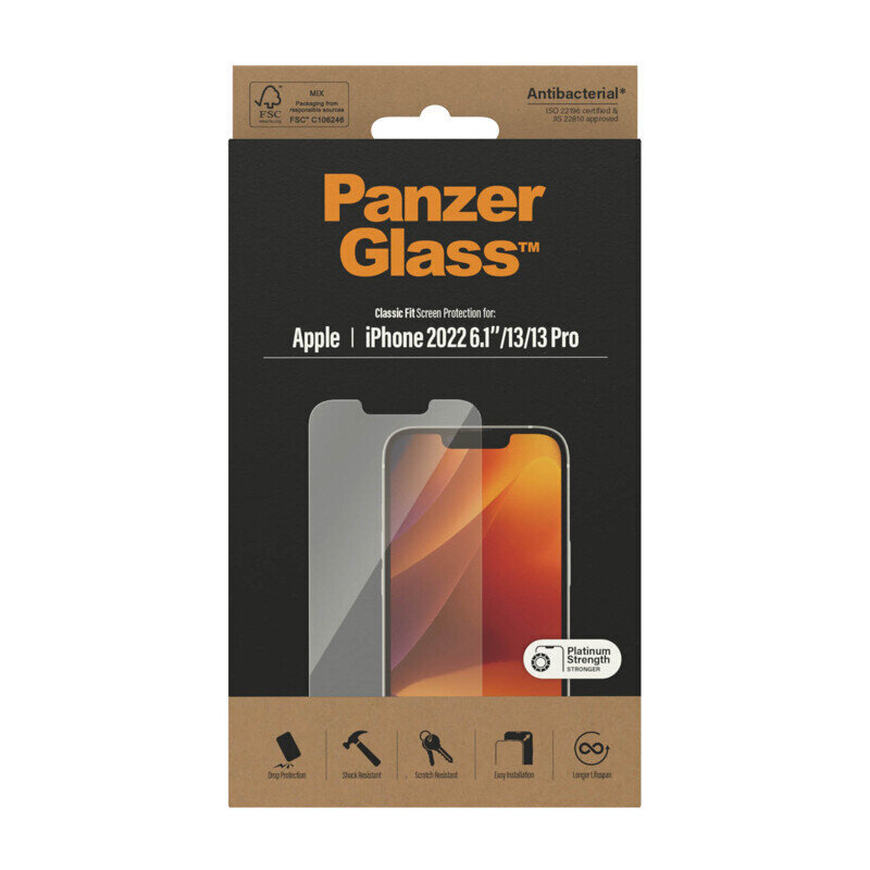 PanzerGlass iPhone 14/13/13 Pro цена и информация | Ekraani kaitsekiled | kaup24.ee