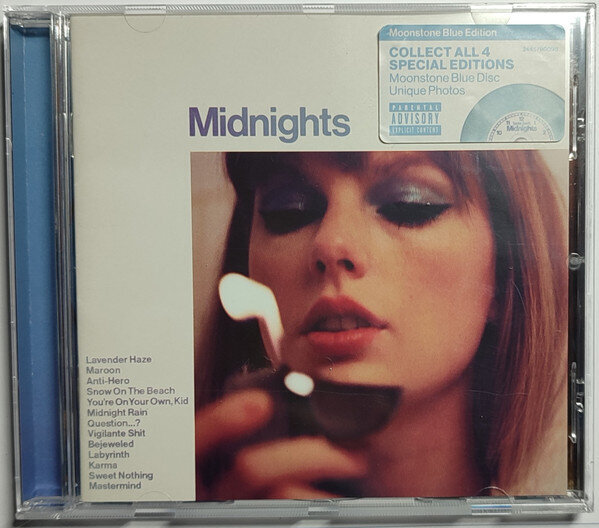 CD TAYLOR SWIFT "Midnights" Moonstone Blue цена и информация | Vinüülplaadid, CD, DVD | kaup24.ee