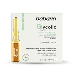 Ампулы Babaria гликолевой кислотой (5 x 2 ml) цена и информация | Сыворотки для лица, масла | kaup24.ee