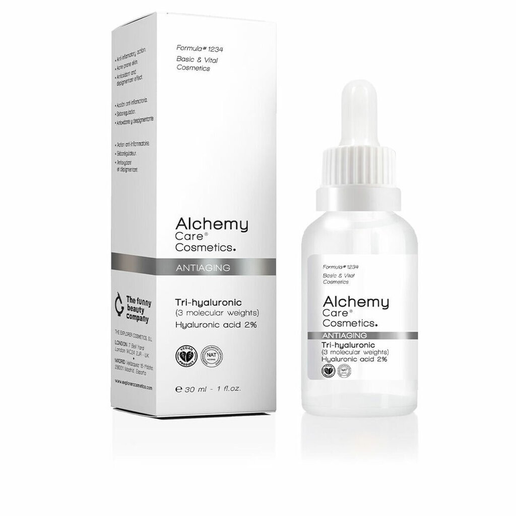 Vananemisevastane seerum Alchemy Care Tri-Hyaluronic 2% (30 ml) цена и информация | Näoõlid, seerumid | kaup24.ee