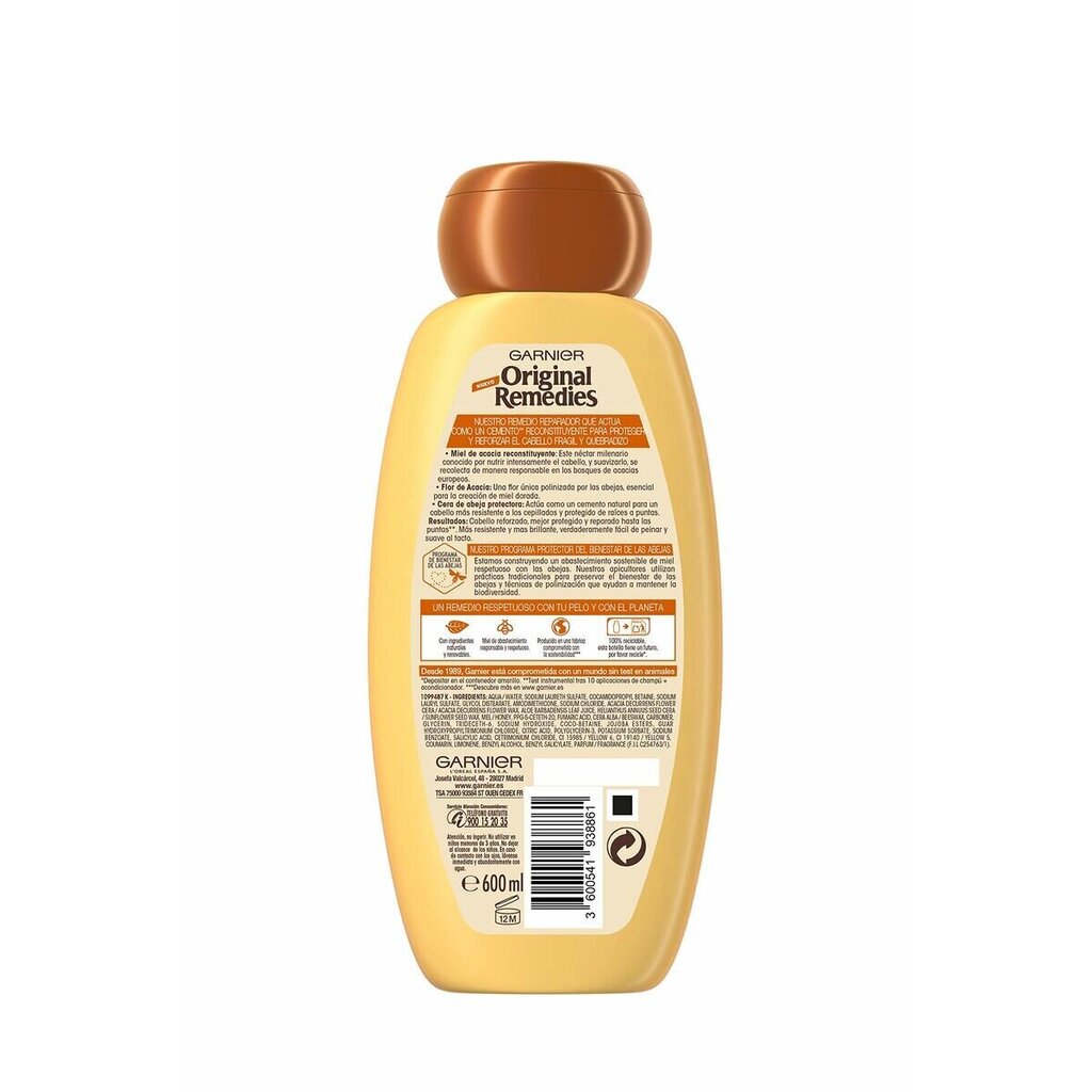 Stiliseerimiskreem Garnier Original Remedies Tesoros de Miel (600 ml) hind ja info | Šampoonid | kaup24.ee