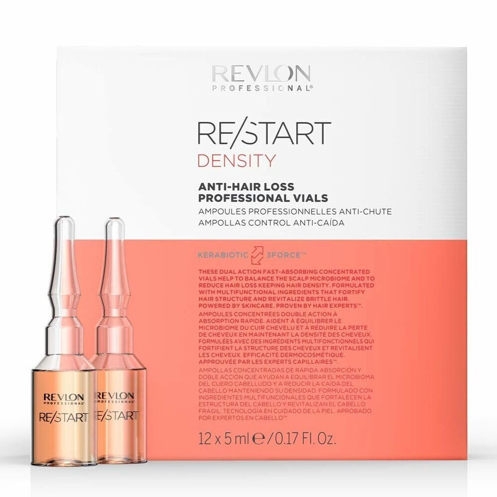 Juuste väljalangemisvastased ampullid Revlon Restart Density (12 x 5 ml) цена и информация | Maskid, õlid, seerumid | kaup24.ee