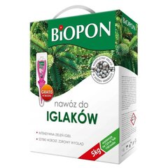 Осеннее удобрение Biopon для хвойных растений, 3кг + подарок цена и информация | Рассыпчатые удобрения | kaup24.ee