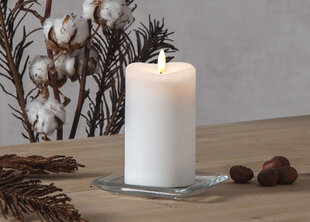 Светодиодная свеча Flamme, белая. цена и информация | Подсвечники, свечи | kaup24.ee