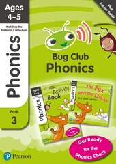 Bug Club Phonics Learn at Home Pack 3, Phonics Sets 7-9 for ages 4-5 (Six   stories plus Parent Guide plus Activity Book) цена и информация | Книги для подростков и молодежи | kaup24.ee