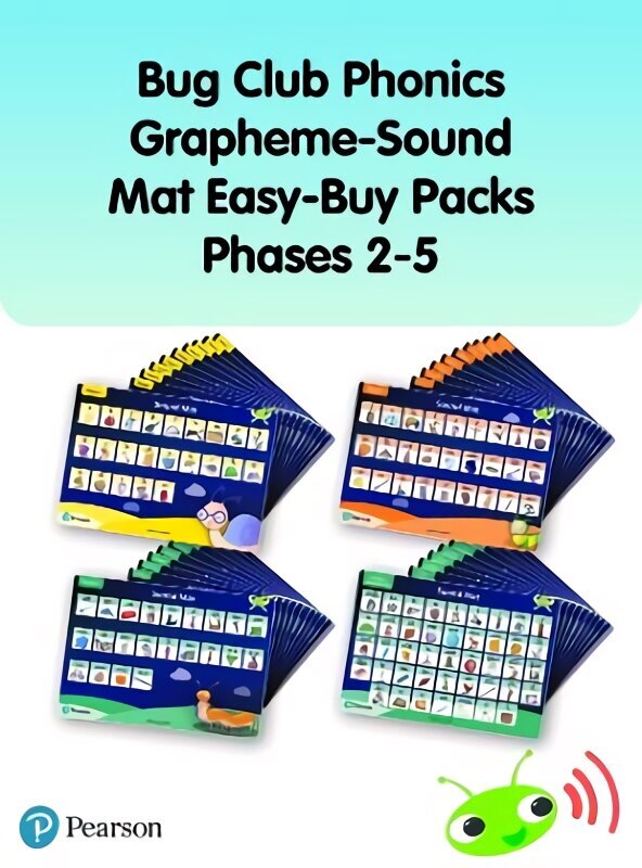 Bug Club Phonics Grapheme-Sound Mat Easy-Buy Packs Phases 2-5 цена и информация | Noortekirjandus | kaup24.ee