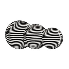 Lauanõud Quid zebra must valge keraamiline (18 osad) hind ja info | Lauanõud ja kööginõud | kaup24.ee