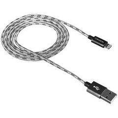Canyon CFI-3 Lightning USB Cable for Apple - 1m, Dark Grey цена и информация | Кабели для телефонов | kaup24.ee
