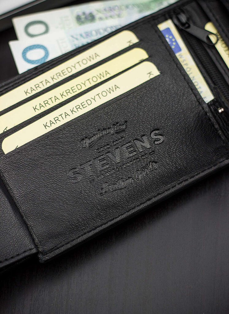 Meeste kinkekomplekt Stevens 325A ümberpööratava rihm ja rahakott hind ja info | Meeste rahakotid | kaup24.ee