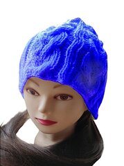 Soe kootud müts, sinine hind ja info | Naiste mütsid ja peapaelad | kaup24.ee