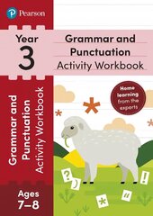 Pearson Learn at Home Grammar & Punctuation Activity Workbook Year 3 hind ja info | Noortekirjandus | kaup24.ee