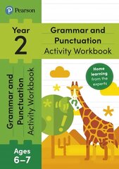 Pearson Learn at Home Grammar & Punctuation Activity Workbook Year 2 hind ja info | Noortekirjandus | kaup24.ee