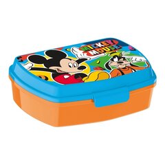 Võileivakarp Mickey Mouse Happy smiles plastmass punane sinine (17 x 5.6 x 13.3 cm) hind ja info | Toidu säilitusnõud | kaup24.ee