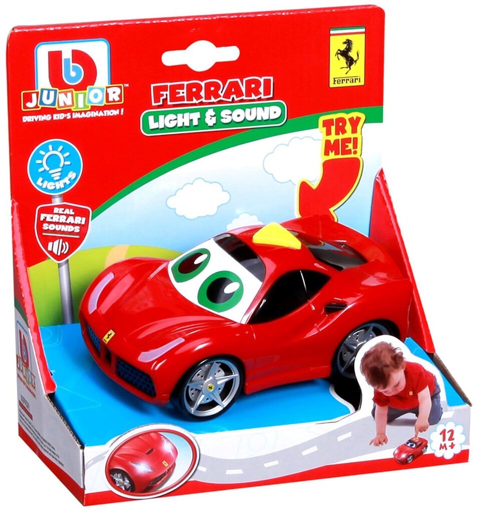 BB JUNIOR mänguauto Ferrari Light & Sound hind ja info | Imikute mänguasjad | kaup24.ee