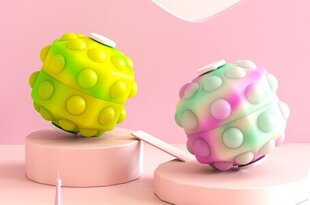 Игрушечный мяч Pop-it – волчок (Yellow-Orange) цена и информация | Настольные игры, головоломки | kaup24.ee