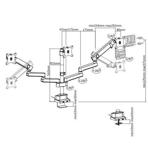 Maclean MC-811 hind ja info | Monitori hoidjad | kaup24.ee