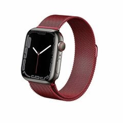 Crong Milano teras Apple Watchile 38/40/41mm punane hind ja info | Nutikellade ja nutivõrude tarvikud | kaup24.ee