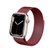 Crong Milano teras Apple Watchile 38/40/41mm punane hind ja info | Nutikellade ja nutivõrude tarvikud | kaup24.ee