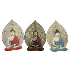 Seinakaunistus DKD Home decor buddha vaik (19.3 x 3.7 x 27.3 cm) (3 pcs) цена и информация | Детали интерьера | kaup24.ee