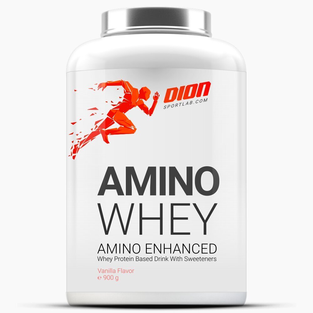 DION SPORTLAB Vadakuvalk PRO-kompleks + amino AMINO WHEY, Vanilla, 900g hind ja info | Proteiin | kaup24.ee