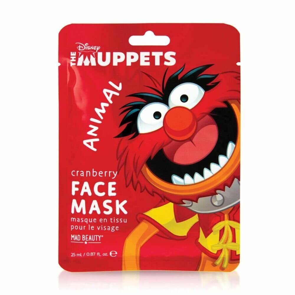 Näomask Mad Beauty The Muppets Animal Mustikas (25 ml) hind ja info | Näomaskid, silmamaskid | kaup24.ee