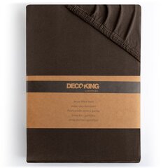 Kummiga voodilina DecoKing jersey Amber Chocolate, 240x200 cm hind ja info | Voodilinad | kaup24.ee