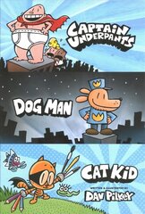 Dav Pilkey's Hero Collection (Captain Underpants #1, Dog Man #1, Cat Kid   Comic Club #1) цена и информация | Книги для подростков и молодежи | kaup24.ee