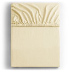 DecoKing jersey Amber Cream простынь на резинке, 240x200 см цена и информация | Сетки для кроватей | kaup24.ee