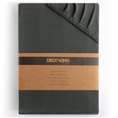Kummiga voodilina DecoKing jersey Amber Dimgray, 200x200 cm цена и информация | Простыни | kaup24.ee