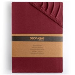 Kummiga voodilina DecoKing jersey Amber Maroon, 120x200 cm цена и информация | Простыни | kaup24.ee